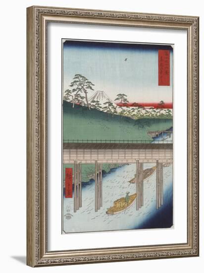 Ochanomizu in the Eastern Capital-Ando Hiroshige-Framed Giclee Print