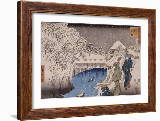 Ochanomizu-Ando Hiroshige-Framed Giclee Print