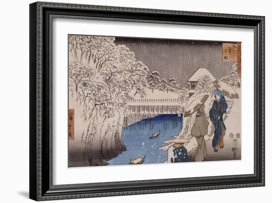 Ochanomizu-Ando Hiroshige-Framed Giclee Print