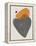 Ochre and Gray Abstract Shapes-Eline Isaksen-Framed Stretched Canvas