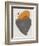 Ochre and Gray Abstract Shapes-Eline Isaksen-Framed Premium Giclee Print