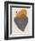 Ochre and Gray Abstract Shapes-Eline Isaksen-Framed Premium Giclee Print