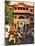 Ochre Facade of Old Building, Sireh Deori Bazaar, Old City, Jaipur, Rajasthan State, India-Eitan Simanor-Mounted Photographic Print