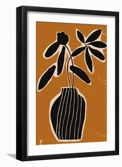 Ochre Still Life No 2-Treechild-Framed Giclee Print