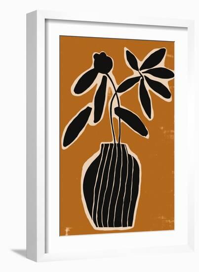 Ochre Still Life No 2-Treechild-Framed Giclee Print