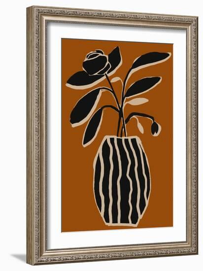 Ochre Still Life No 5-Treechild-Framed Giclee Print