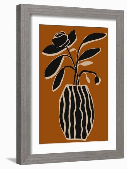 Ochre Still Life No 5-Treechild-Framed Giclee Print