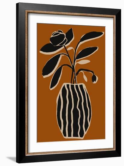 Ochre Still Life No 5-Treechild-Framed Giclee Print