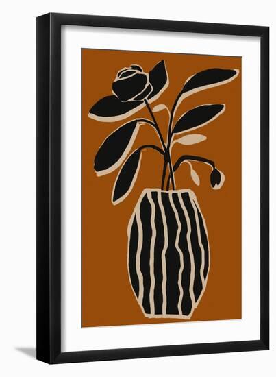 Ochre Still Life No 5-Treechild-Framed Giclee Print