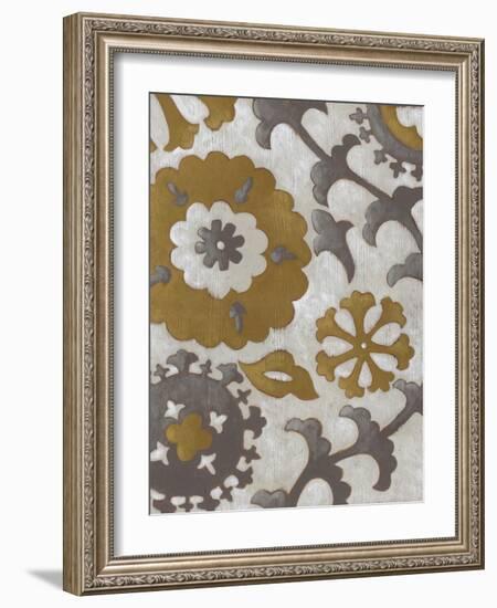 Ochre Suzani I-Chariklia Zarris-Framed Art Print