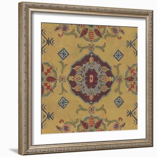 Ochre Tapestry VIII-June Vess-Framed Art Print
