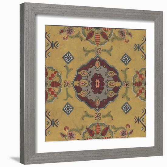 Ochre Tapestry VIII-June Vess-Framed Art Print