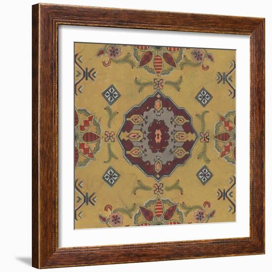 Ochre Tapestry VIII-June Vess-Framed Art Print