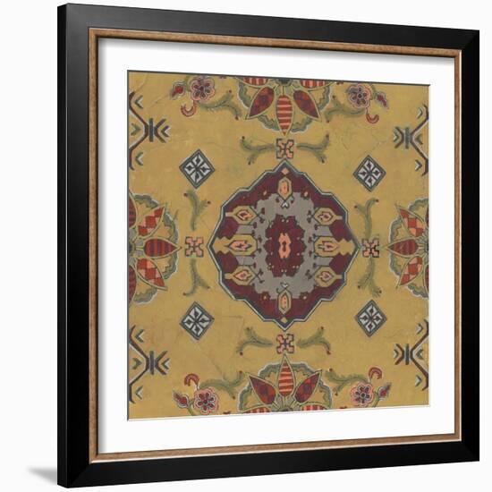 Ochre Tapestry VIII-June Vess-Framed Art Print