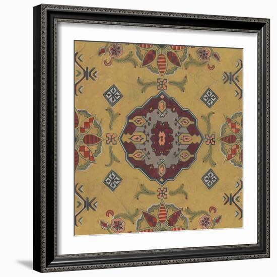 Ochre Tapestry VIII-June Vess-Framed Art Print