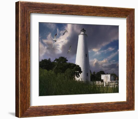 Ocracoke Light I-Steve Hunziker-Framed Art Print