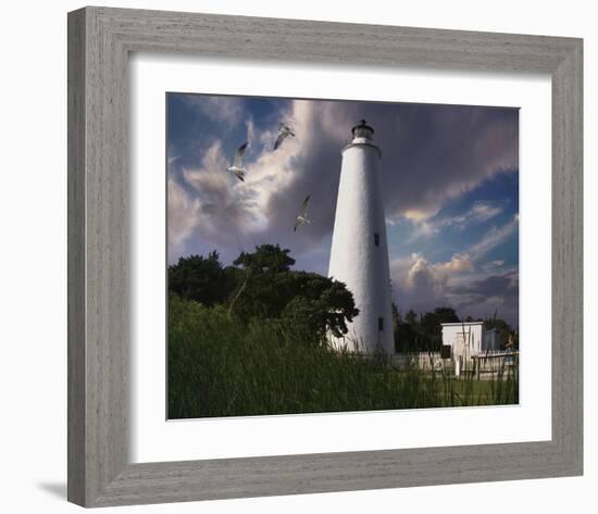 Ocracoke Light I-Steve Hunziker-Framed Art Print