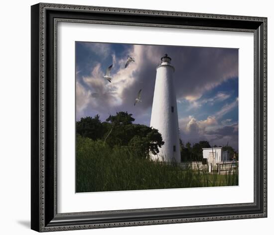 Ocracoke Light I-Steve Hunziker-Framed Art Print