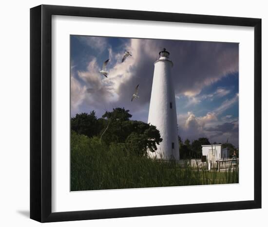 Ocracoke Light I-Steve Hunziker-Framed Art Print