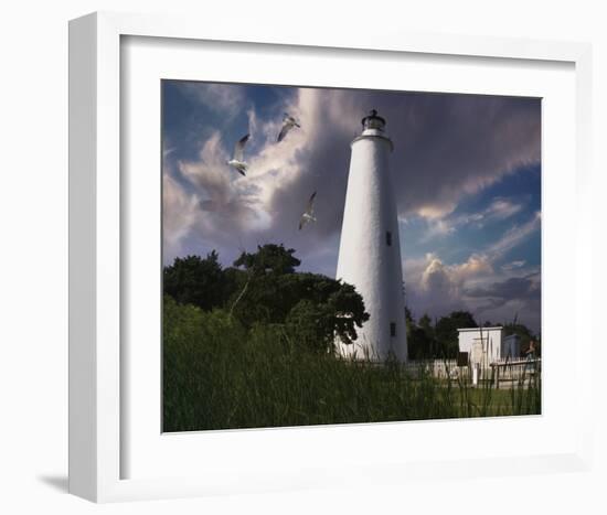 Ocracoke Light I-Steve Hunziker-Framed Art Print