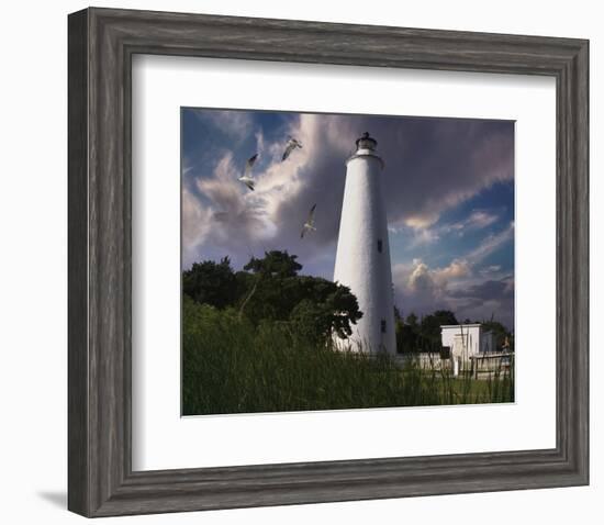 Ocracoke Light I-Steve Hunziker-Framed Art Print