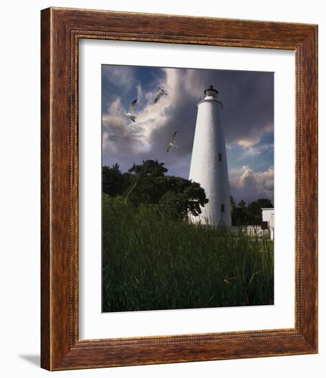 Ocracoke Light II-Steve Hunziker-Framed Art Print