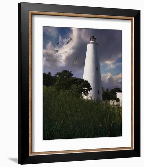 Ocracoke Light II-Steve Hunziker-Framed Art Print