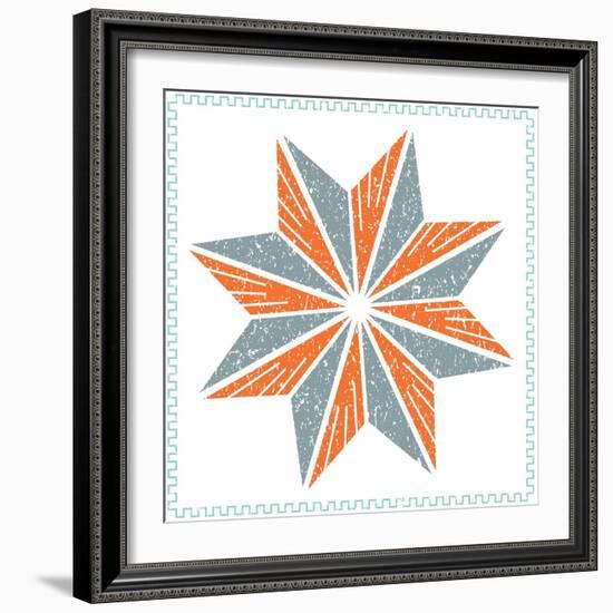 Octagram Star-Jeffrey Cadwallader-Framed Art Print