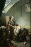 The Poverty-Stricken Family, or the Suicide, 1849-Octave Tassaert-Framed Giclee Print