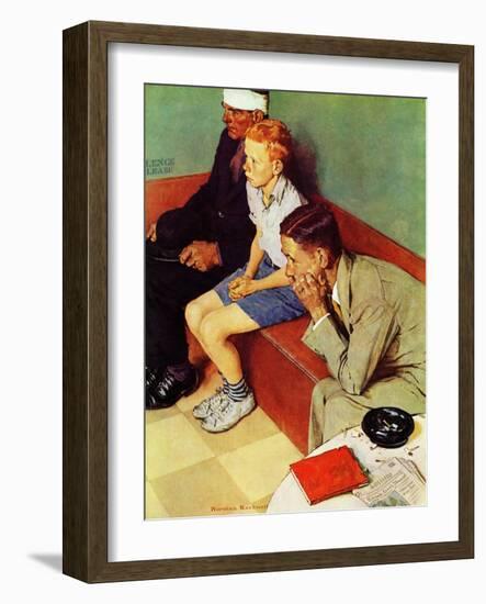 October 16,1937-Norman Rockwell-Framed Giclee Print