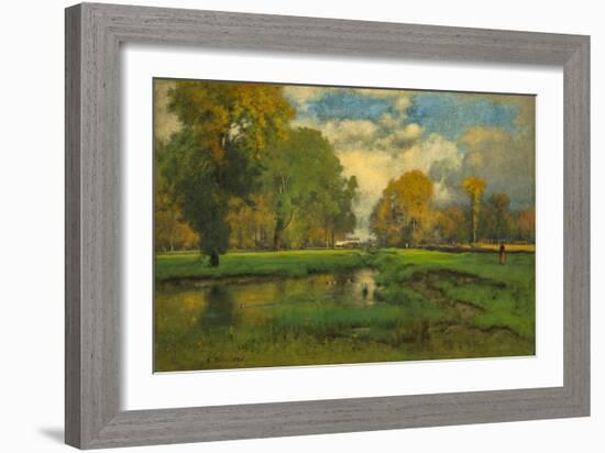 October, 1882-86, by George Inness, 1825-1894, American landscape painting,-George Inness-Framed Art Print
