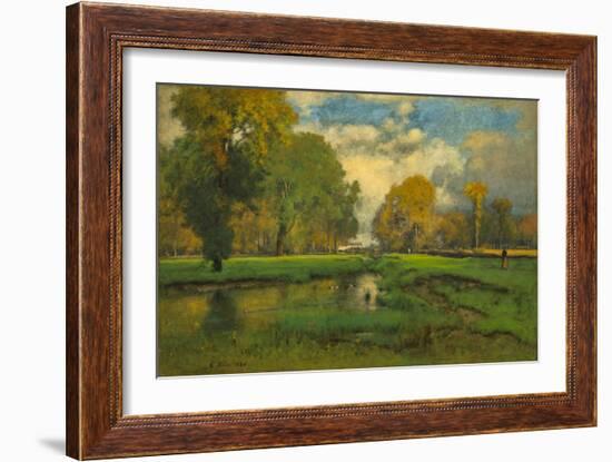 October, 1882-86, by George Inness, 1825-1894, American landscape painting,-George Inness-Framed Art Print