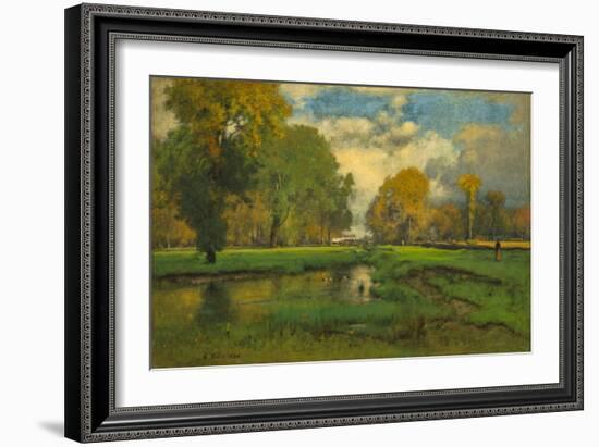 October, 1882-86, by George Inness, 1825-1894, American landscape painting,-George Inness-Framed Art Print