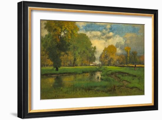 October, 1882-86, by George Inness, 1825-1894, American landscape painting,-George Inness-Framed Art Print