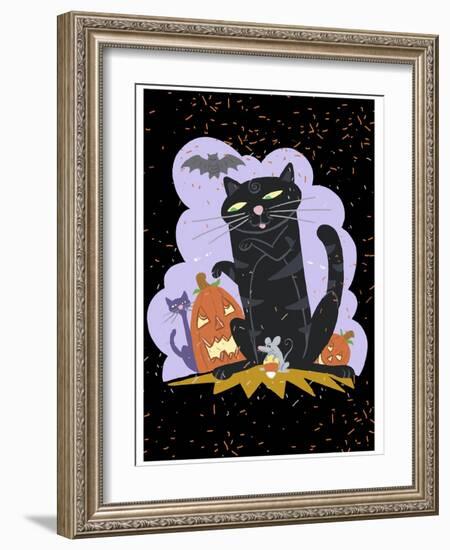 October Cat-null-Framed Giclee Print