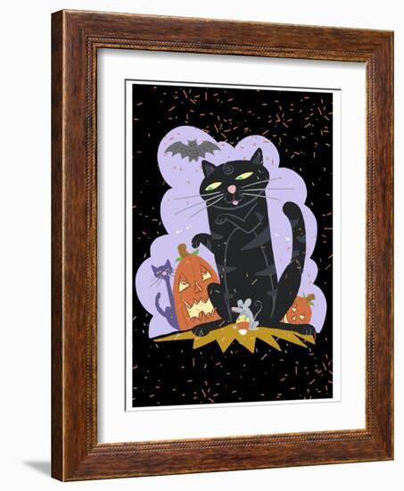 October Cat-null-Framed Giclee Print