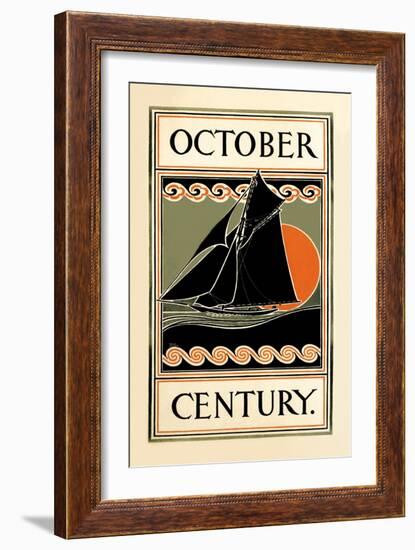 October Century-H.m. Lawrence-Framed Art Print