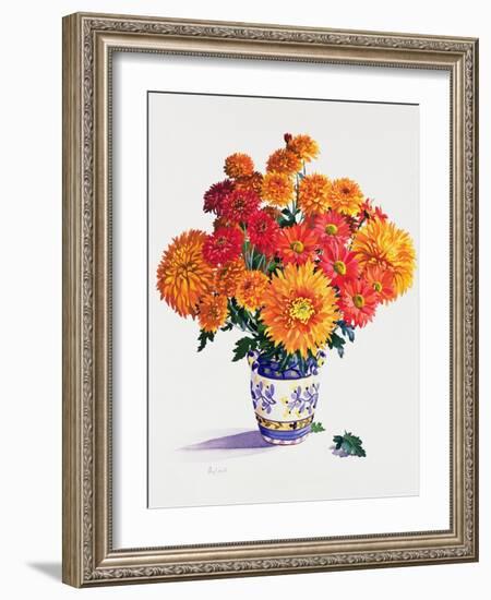 October Chrysanthemums-Christopher Ryland-Framed Giclee Print