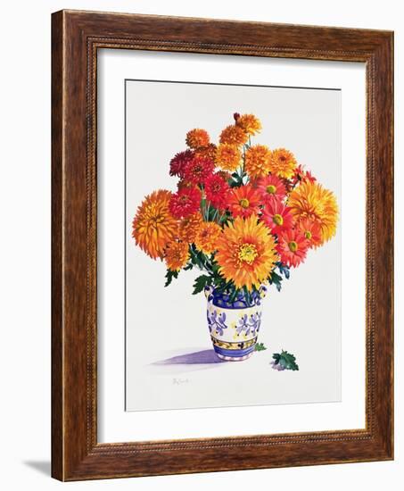 October Chrysanthemums-Christopher Ryland-Framed Giclee Print