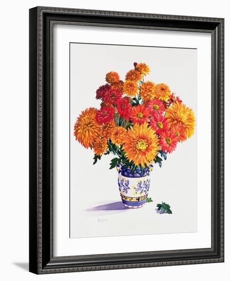 October Chrysanthemums-Christopher Ryland-Framed Giclee Print