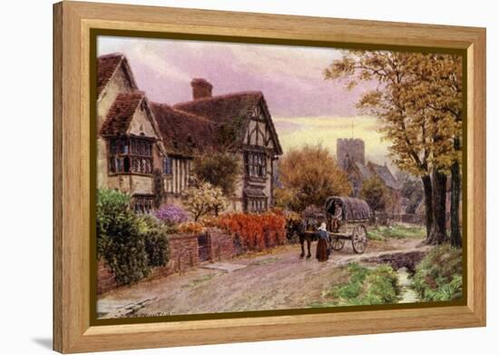 October Evening at Steventon, Berkshire-Alfred Robert Quinton-Framed Premier Image Canvas