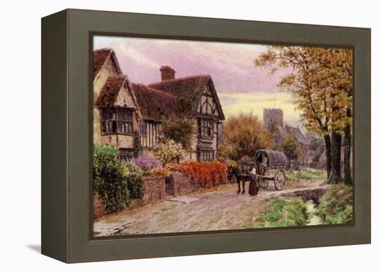 October Evening at Steventon, Berkshire-Alfred Robert Quinton-Framed Premier Image Canvas