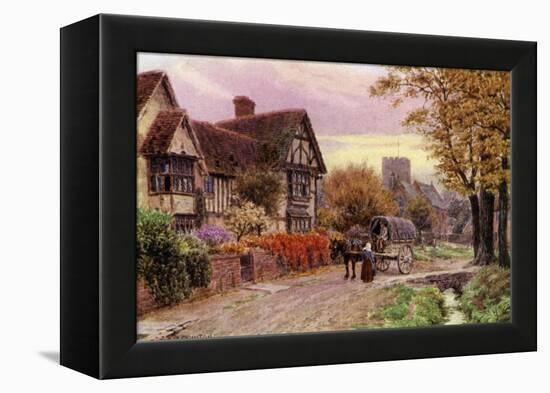 October Evening at Steventon, Berkshire-Alfred Robert Quinton-Framed Premier Image Canvas
