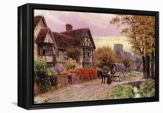 October Evening at Steventon, Berkshire-Alfred Robert Quinton-Framed Premier Image Canvas