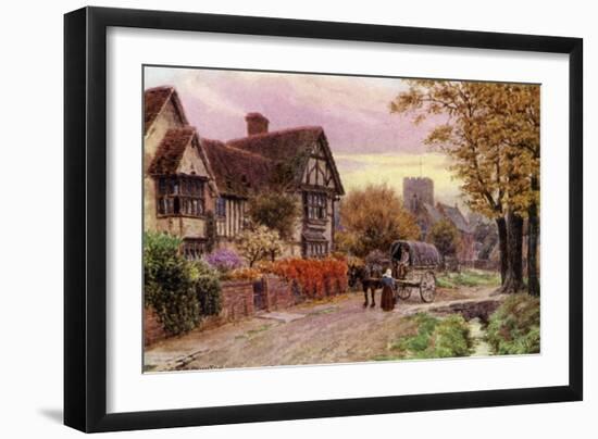 October Evening at Steventon, Berkshire-Alfred Robert Quinton-Framed Giclee Print