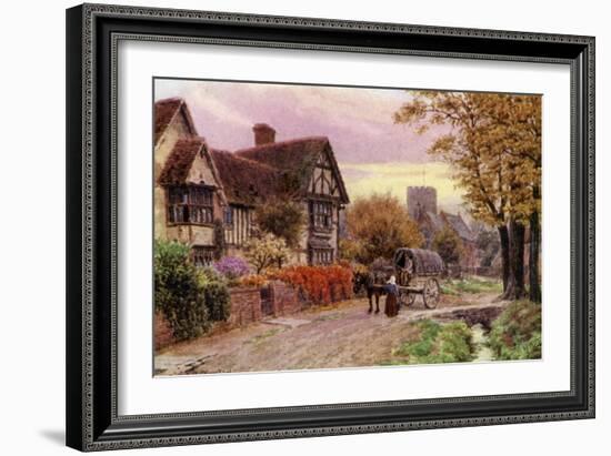 October Evening at Steventon, Berkshire-Alfred Robert Quinton-Framed Giclee Print