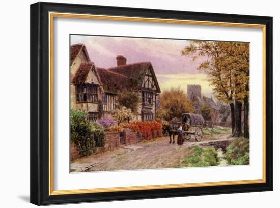 October Evening at Steventon, Berkshire-Alfred Robert Quinton-Framed Giclee Print