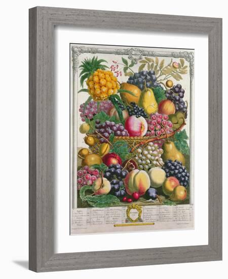 October, from 'Twelve Months of Fruits', by Robert Furber-Pieter Casteels-Framed Giclee Print