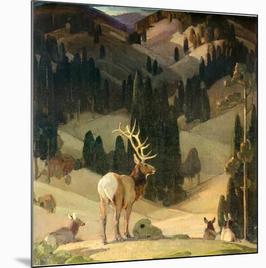 October in the Mountains-W^ Herbert Dunton-Mounted Art Print