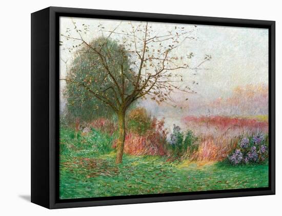 October Morning on the River Lys, 1901-Emile Claus-Framed Premier Image Canvas